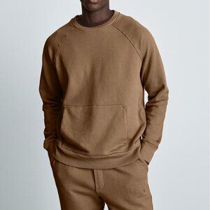 Everlane The Track Crewneck Toasted Coconut Size Medium